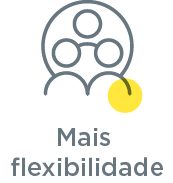 Ícone Mais flexibilidade