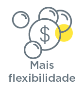 Ícone Mais flexibilidade